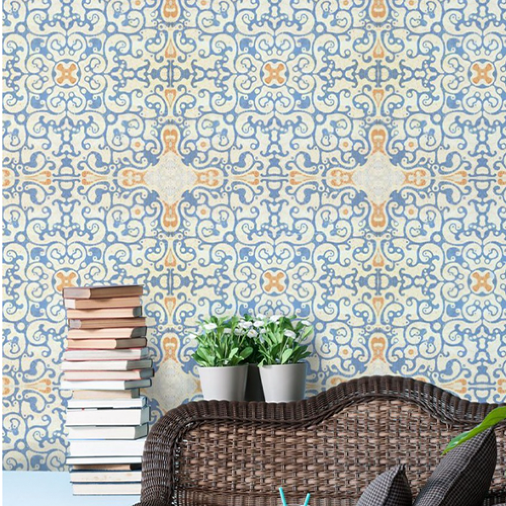 SPANISH TILE Premium Wallpaper