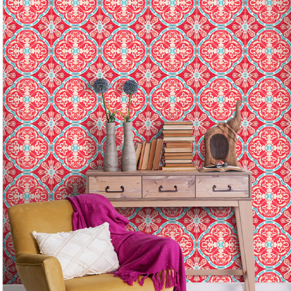 RUFOUS TILE Premium Wallpaper