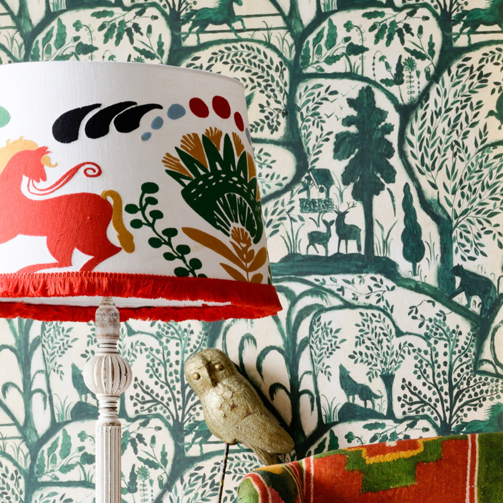 THE ENCHANTED WOODLAND Abounding Green Wallpaper