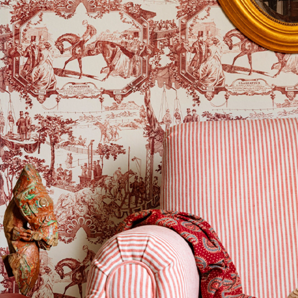 GRAND PRIX Smokey Red Wallpaper