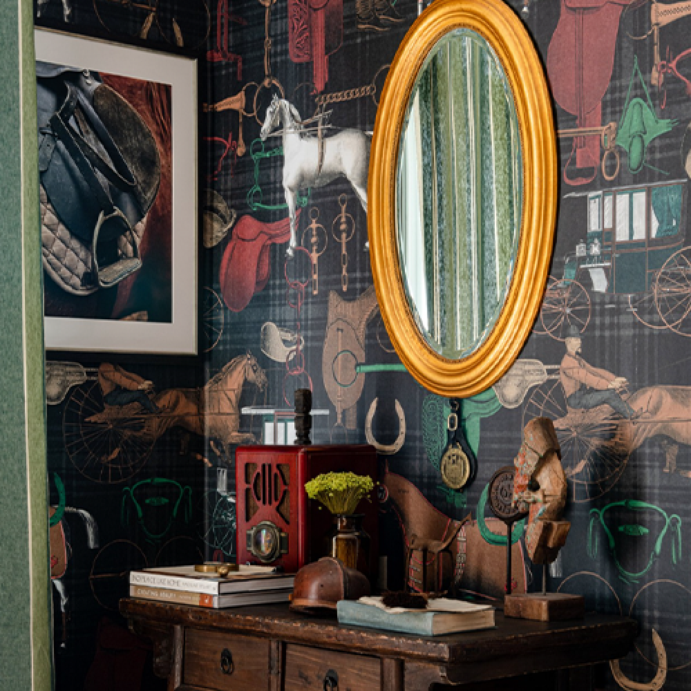 THE JOCKEY Faded Wallpaper